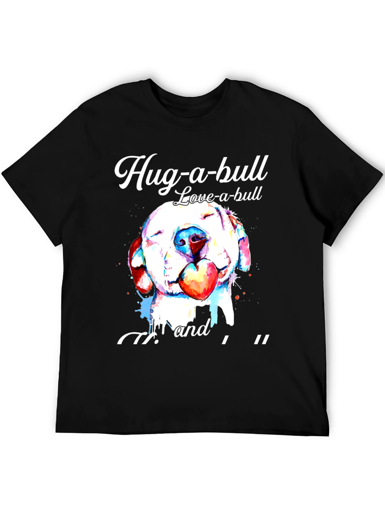 Hug-a-bull Love-a-bull Graphic T-Shirt