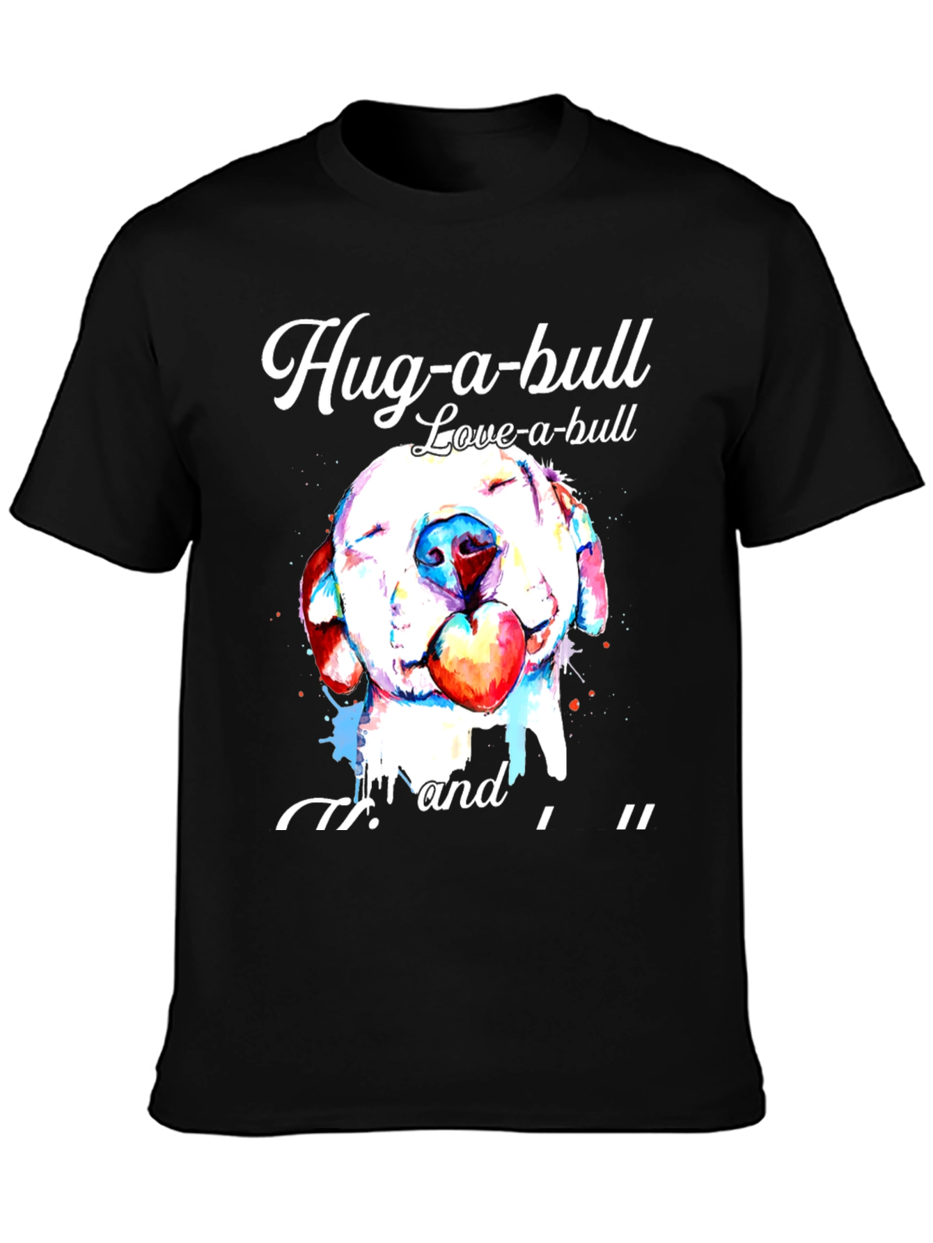 Hug-a-bull Love-a-bull Graphic T-Shirt