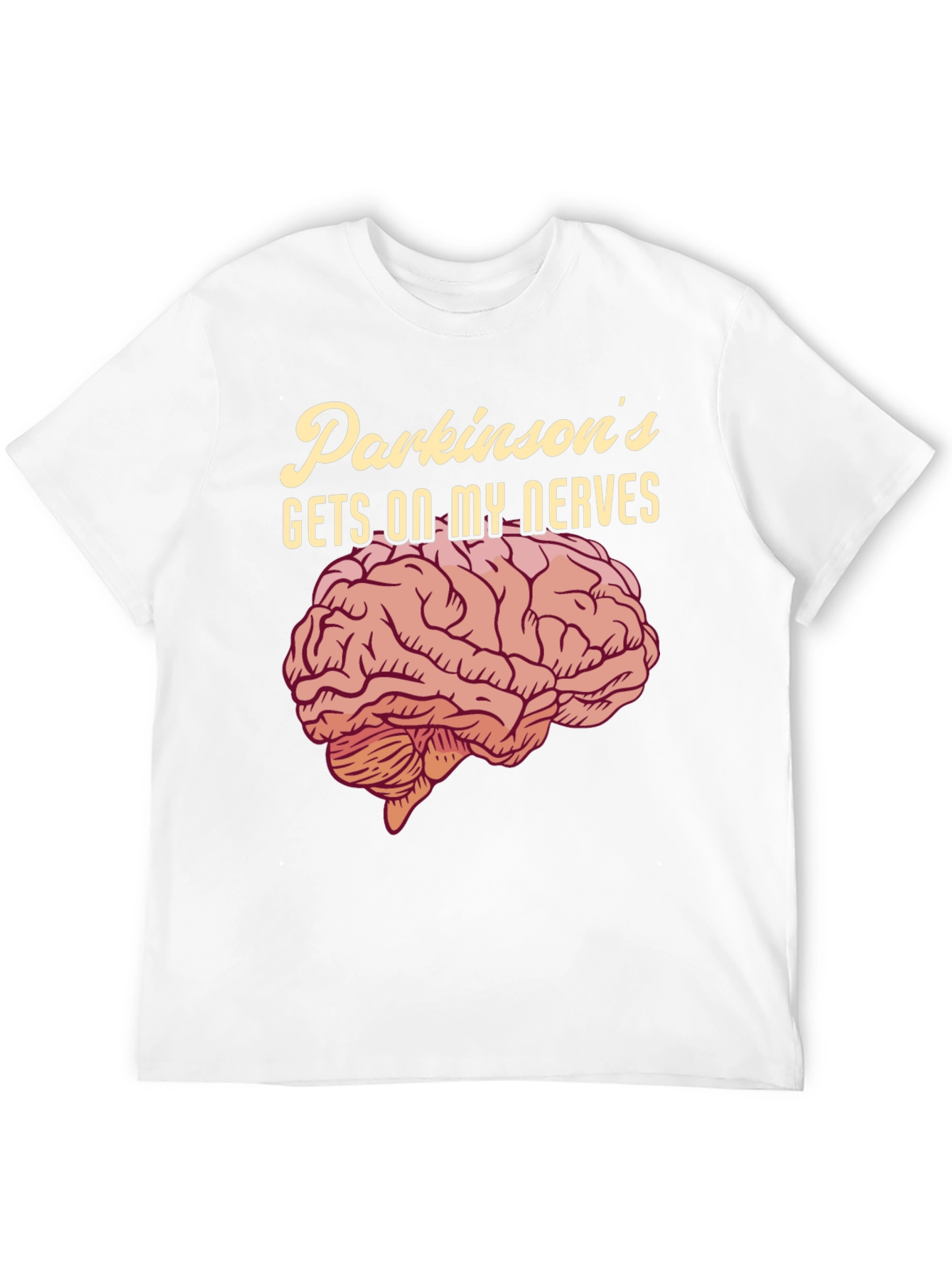 Parkinsons Gets On My Nerves T-Shirt Funny Brain Tee