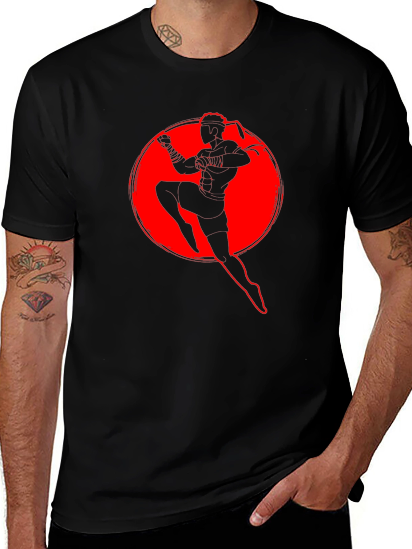 Muay Thai Fighter Graphic Tee