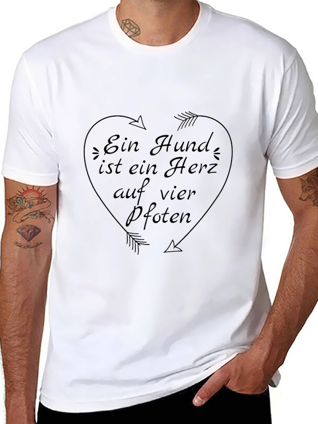 Ein Hund ist ein Herz T-Shirt