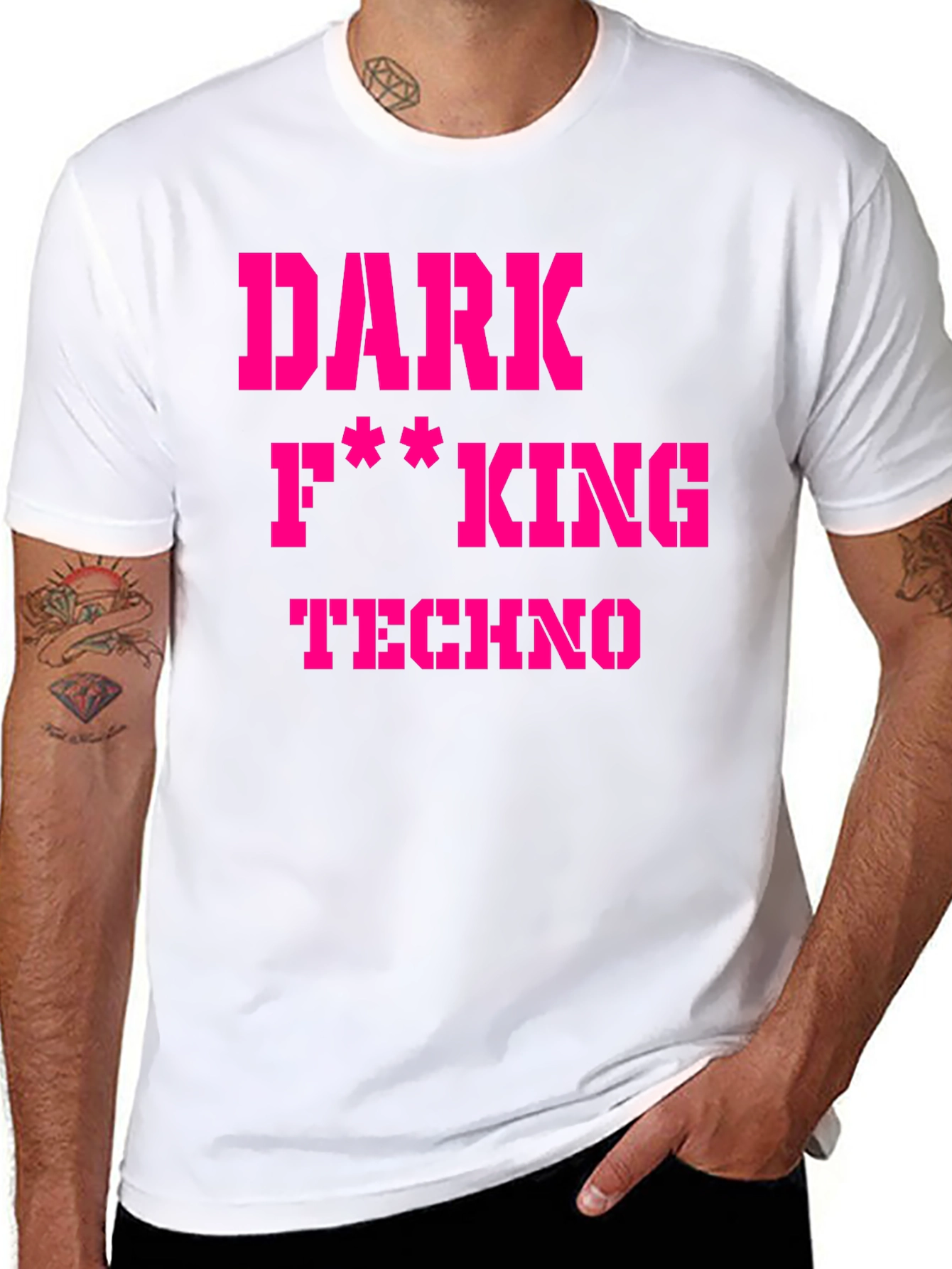 Dark F**king Techno Graphic T-Shirt