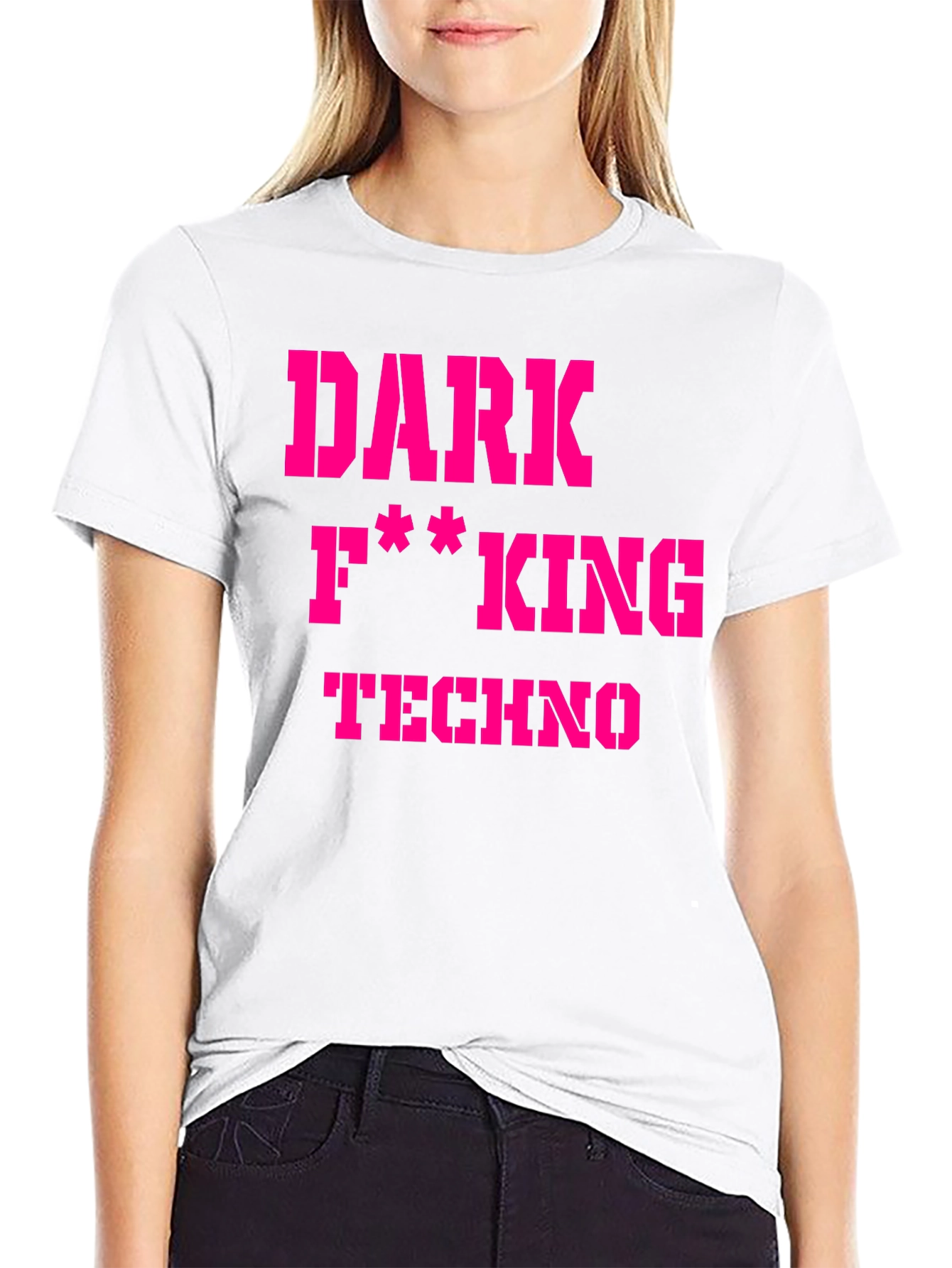 Dark F**king Techno Graphic T-Shirt