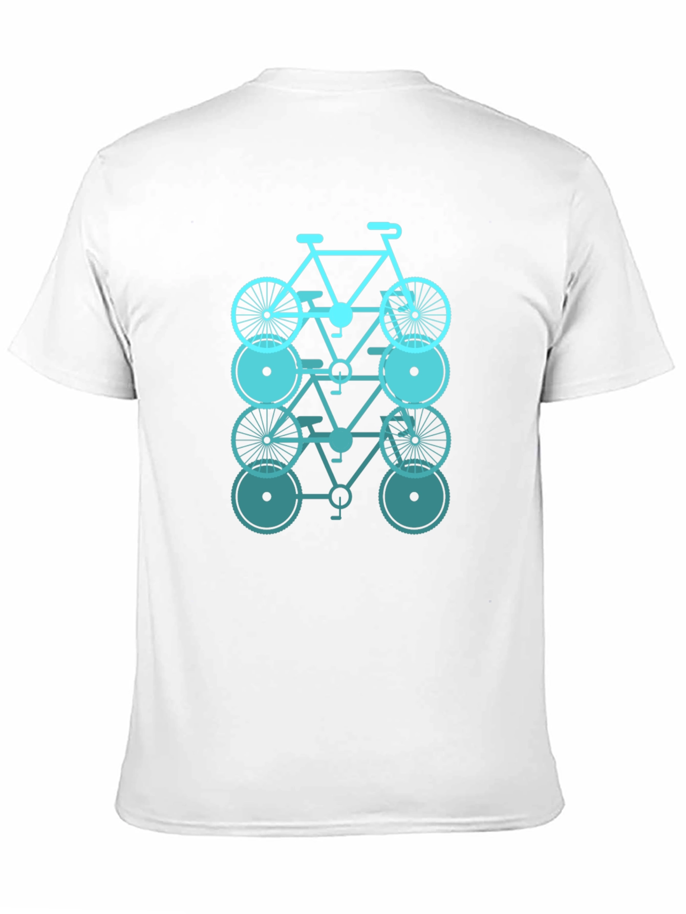 Stacked Bicycle Graphic T-Shirt - Casual Wear