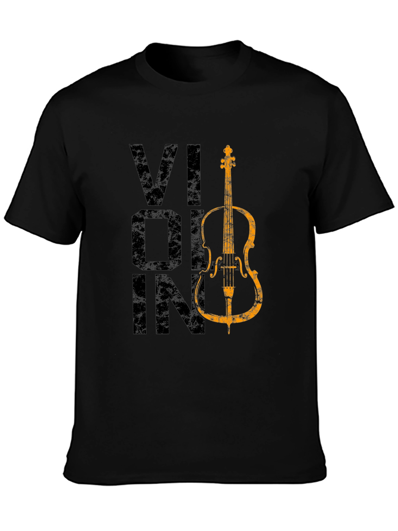 Violin Graphic Tee - Musical Instrument Shirt
