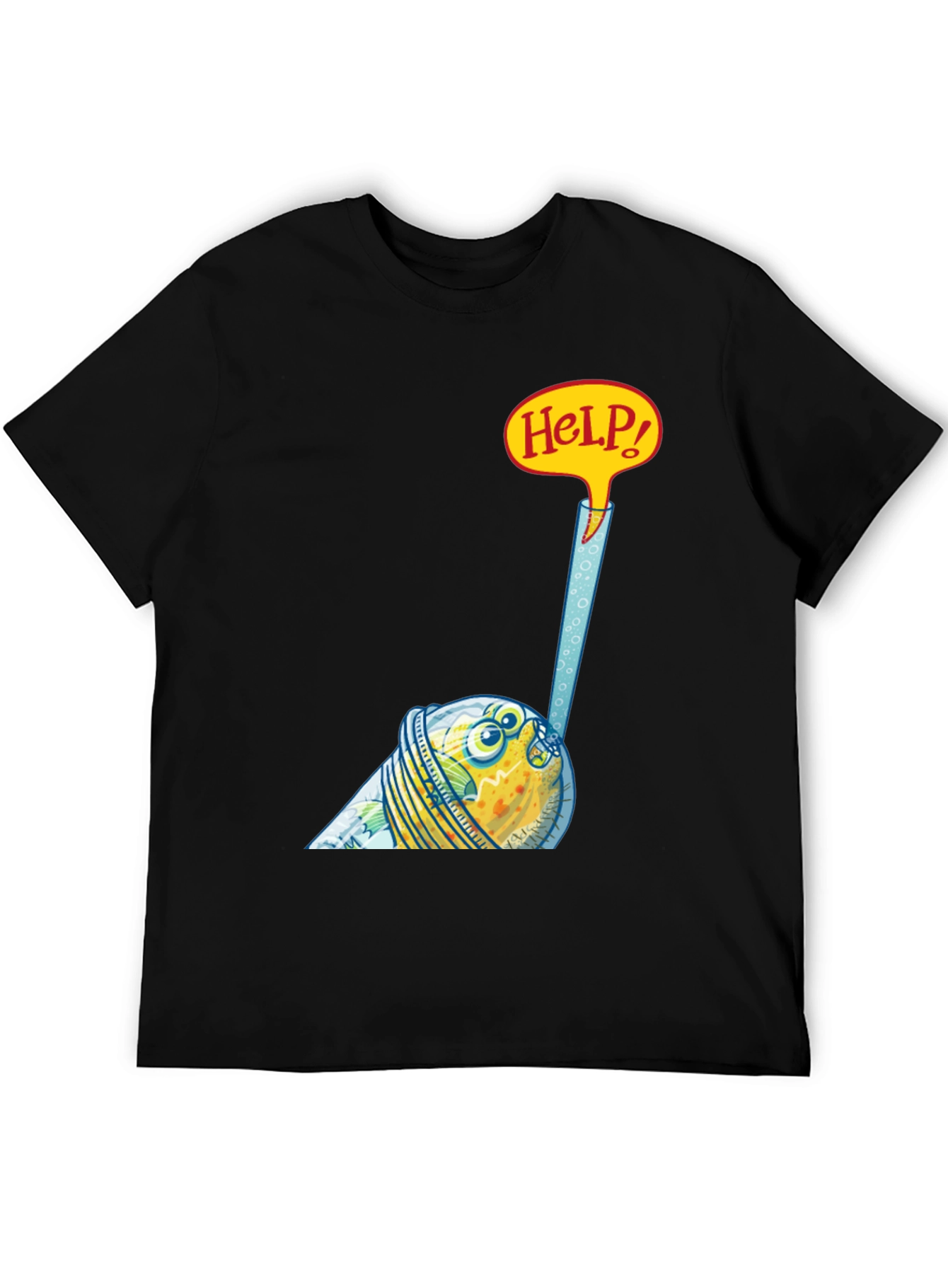 Funny Fish in a Glass T-Shirt - Help!