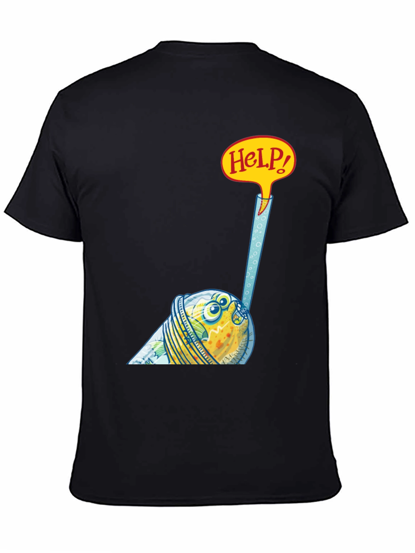 Funny Fish in a Glass T-Shirt - Help!