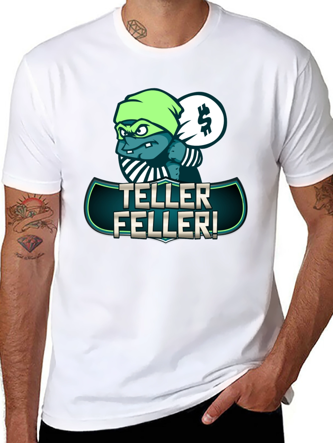 Teller Feller Graphic Tee - Unique Cartoon Design
