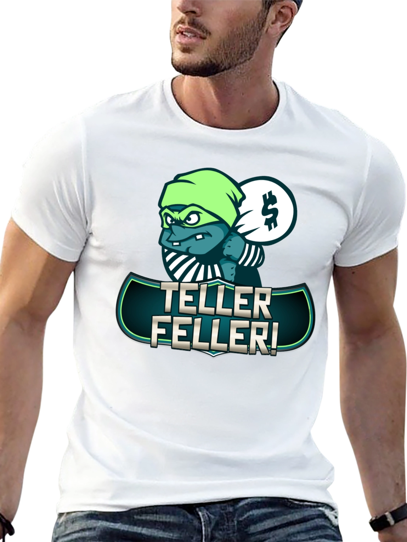 Teller Feller Graphic Tee - Unique Cartoon Design