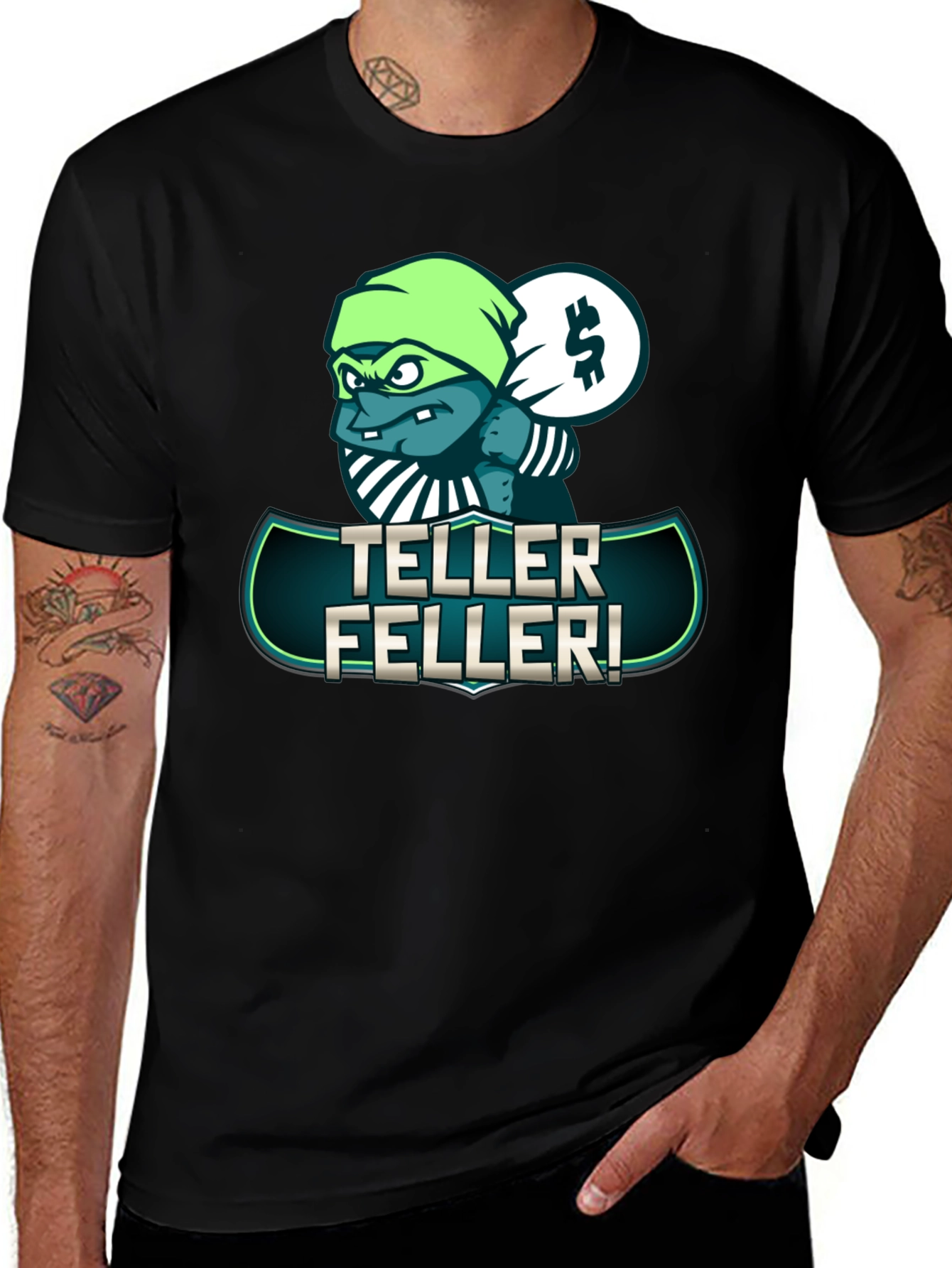 Teller Feller Graphic Tee - Unique Cartoon Design