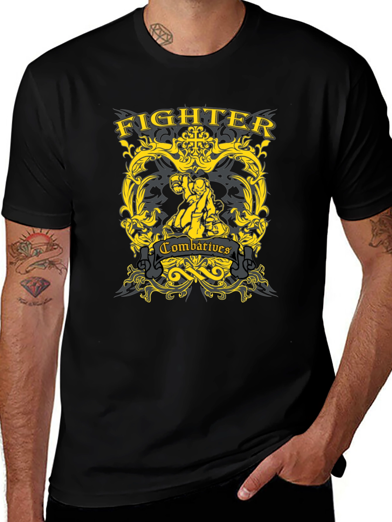 Fighter Combat T-Shirt - Martial Arts Inspired Design