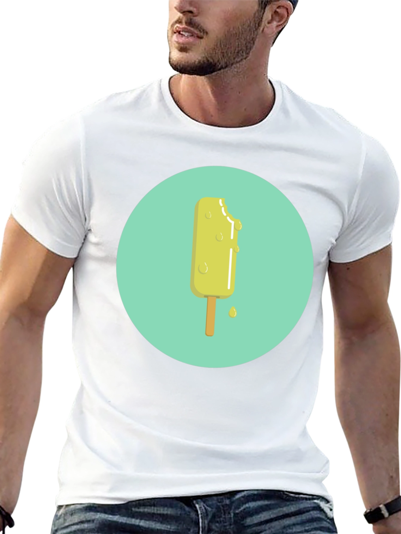 Cool Popsicle Graphic Black T-Shirt
