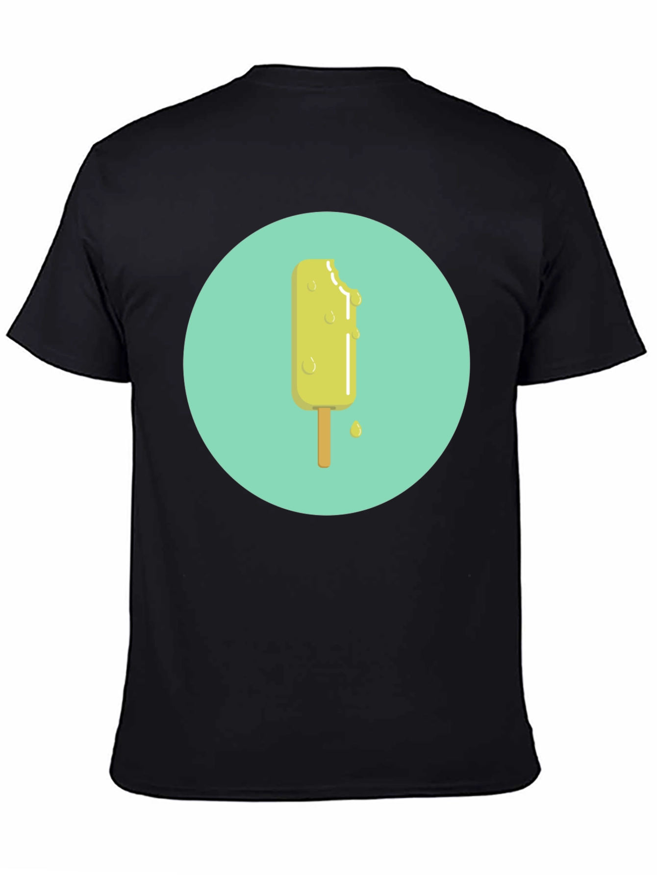 Cool Popsicle Graphic Black T-Shirt