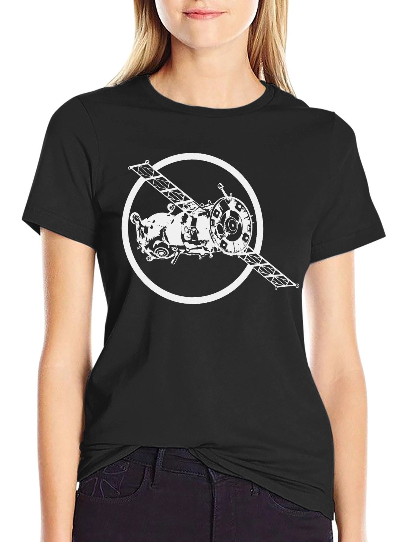Spacecraft Graphic Tee - Retro Style