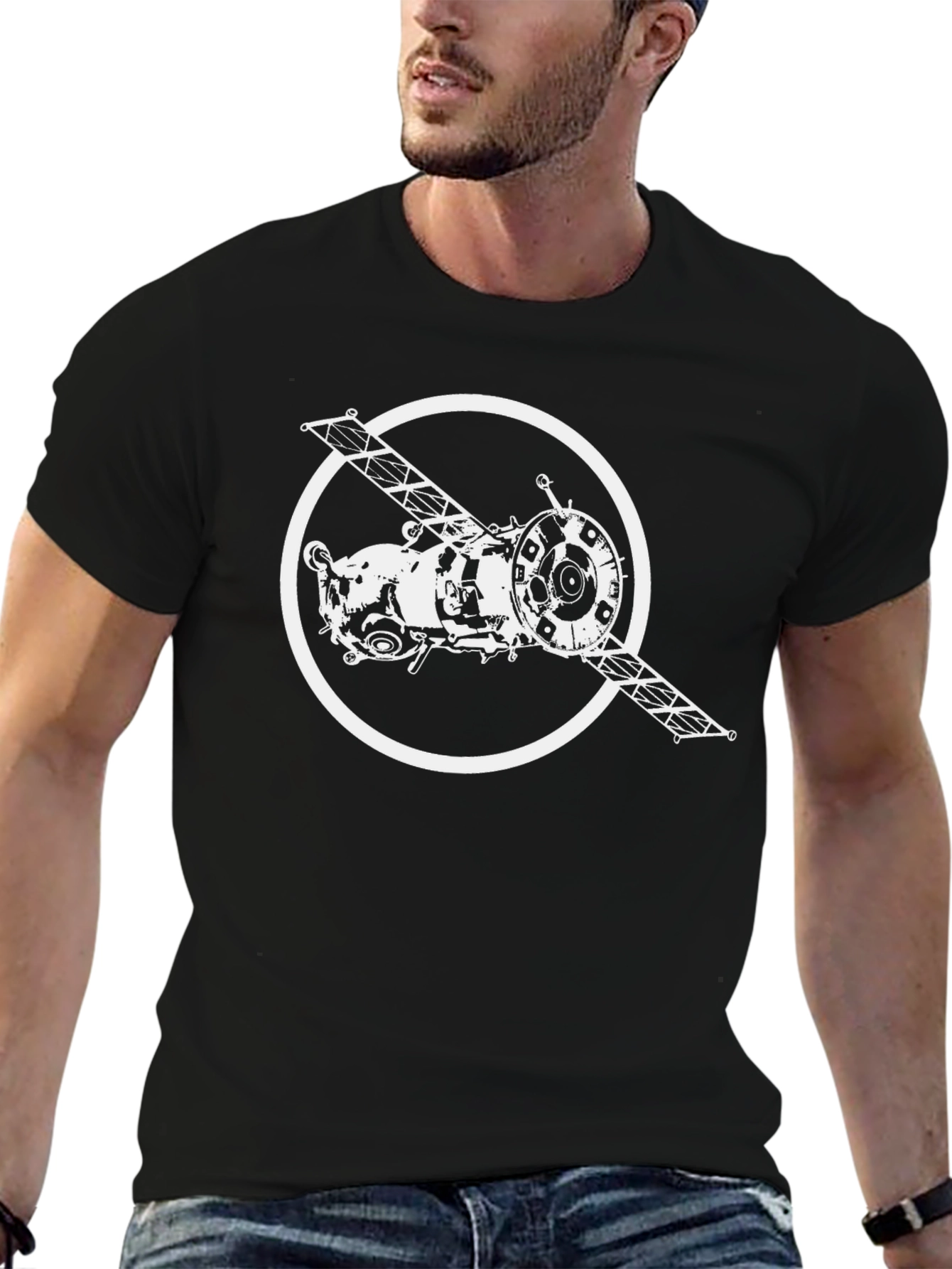 Spacecraft Graphic Tee - Retro Style