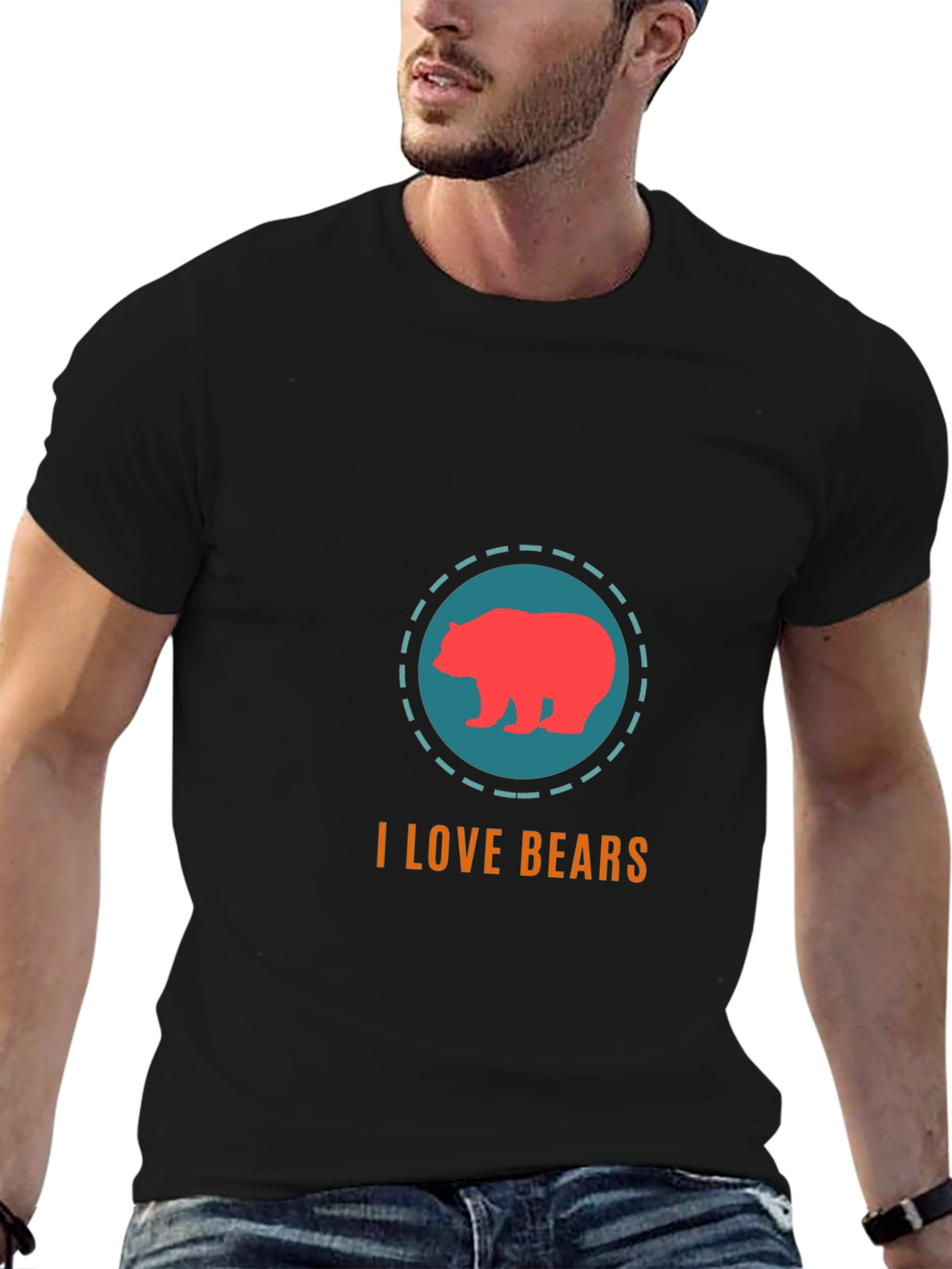 I Love Bears Graphic Tee - Mens