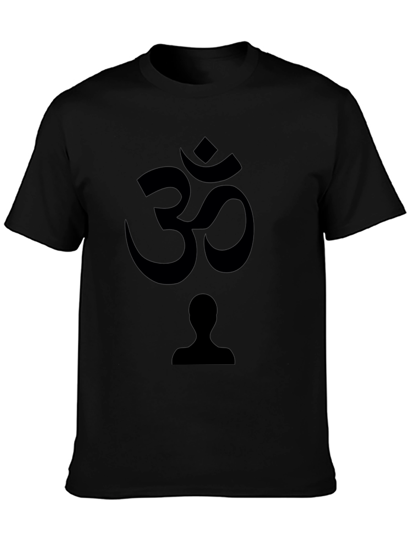 Om Symbol Graphic Black T-Shirt | Yoga Meditation Tee