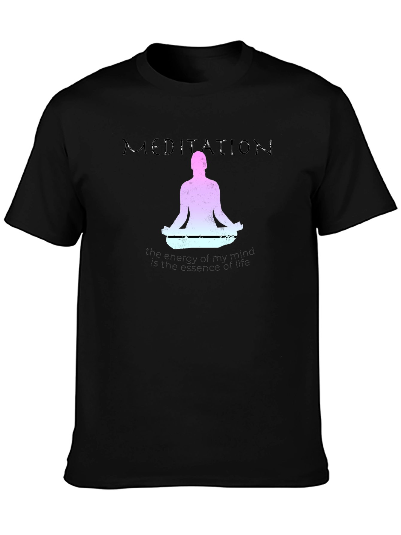 Meditation T-Shirt - Mindful Energy Essence of Life