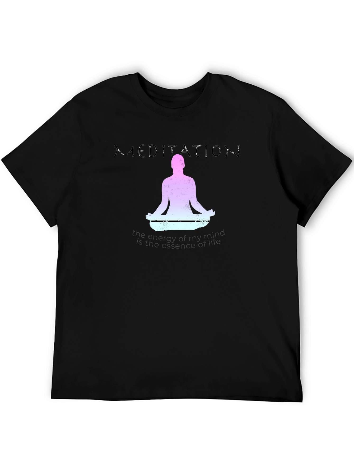 Meditation T-Shirt - Mindful Energy Essence of Life