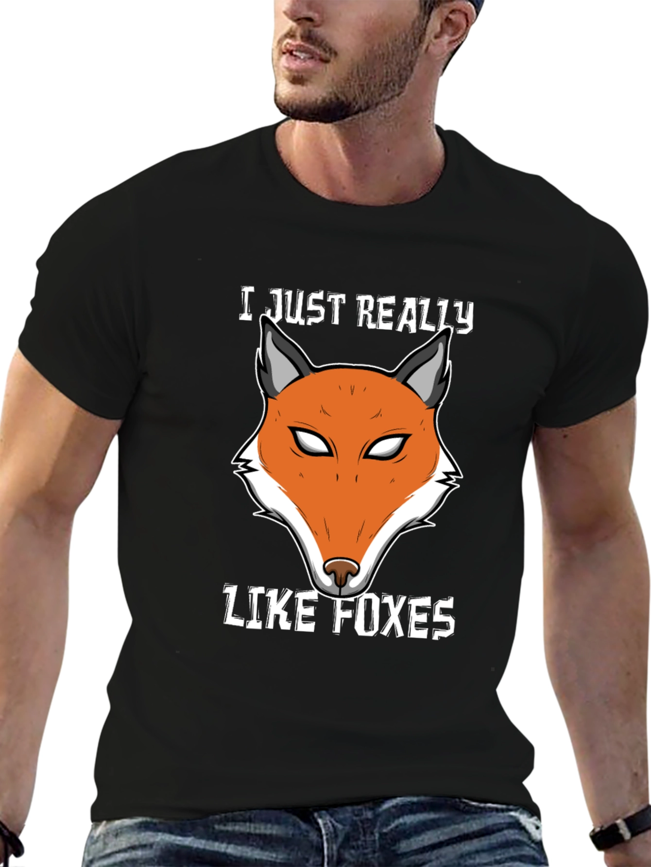 Fox Lover T-Shirt | Cute Fox Face Design