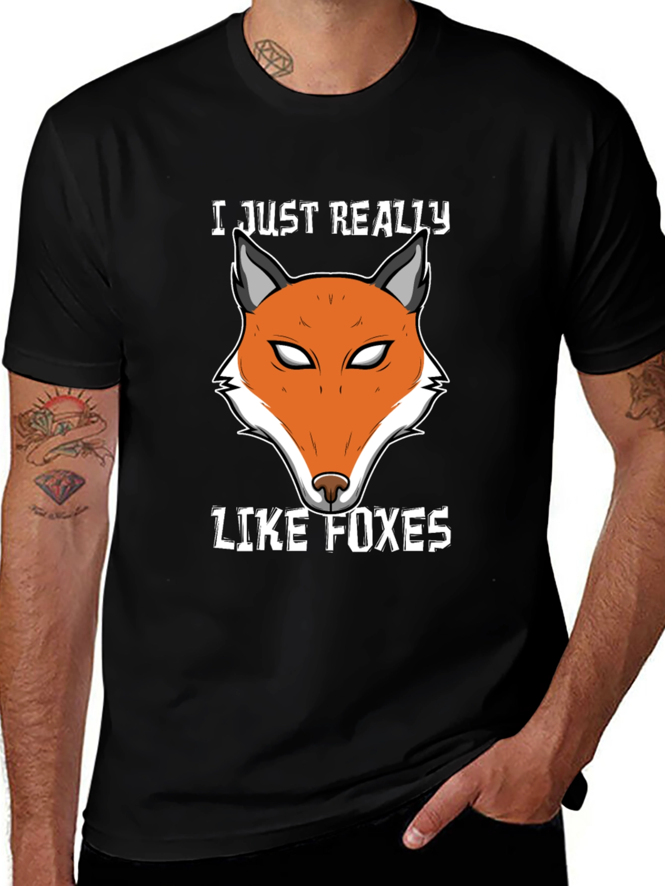 Fox Lover T-Shirt | Cute Fox Face Design