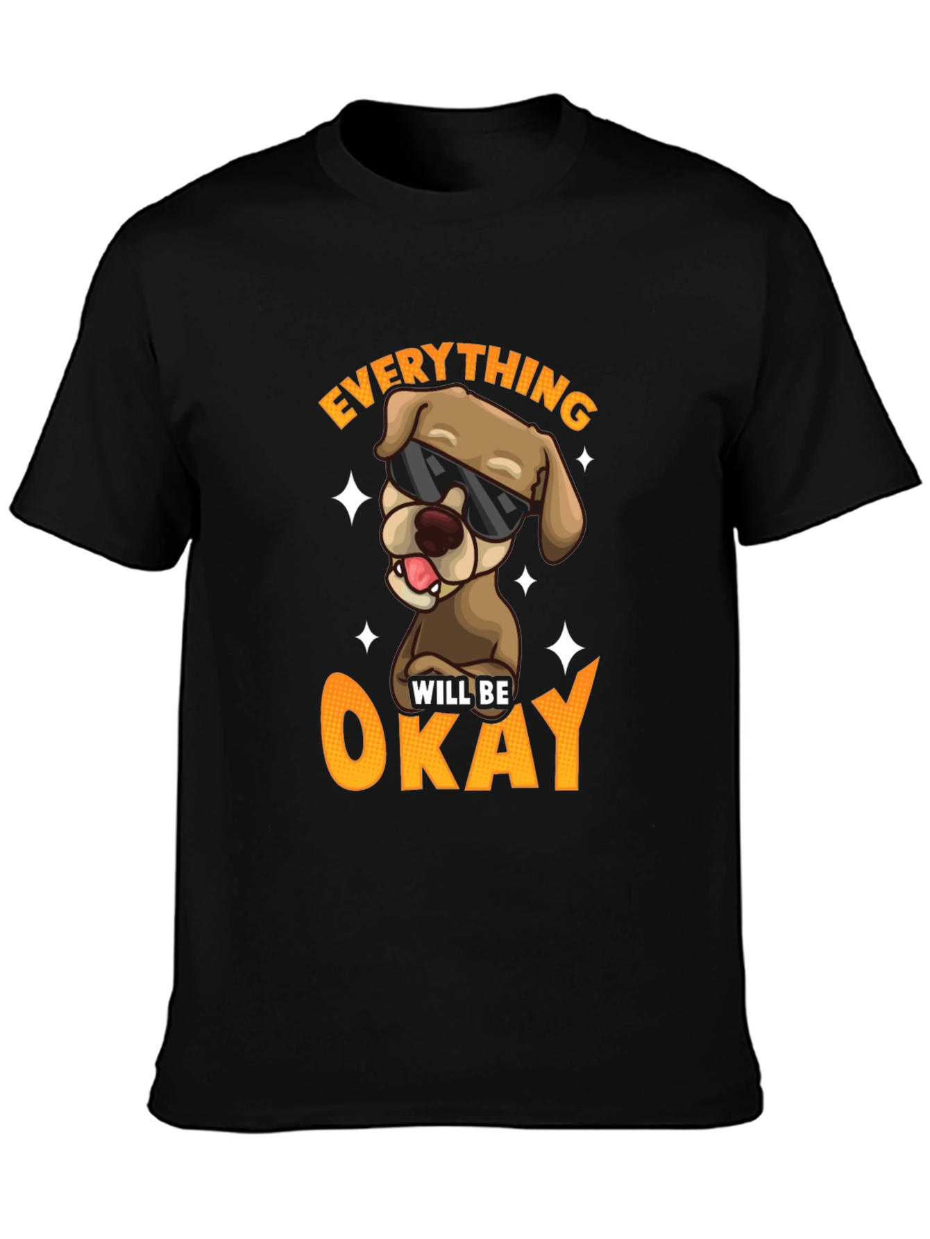 Everything Will Be Okay Dog T-Shirt