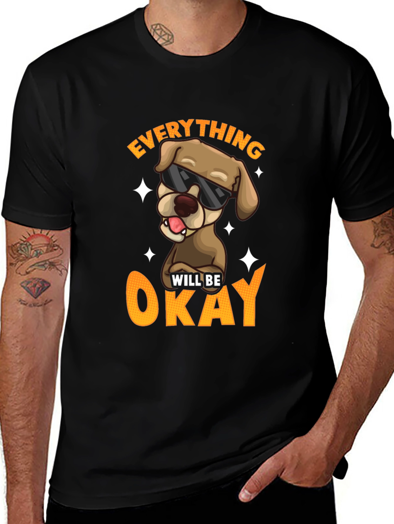 Everything Will Be Okay Dog T-Shirt