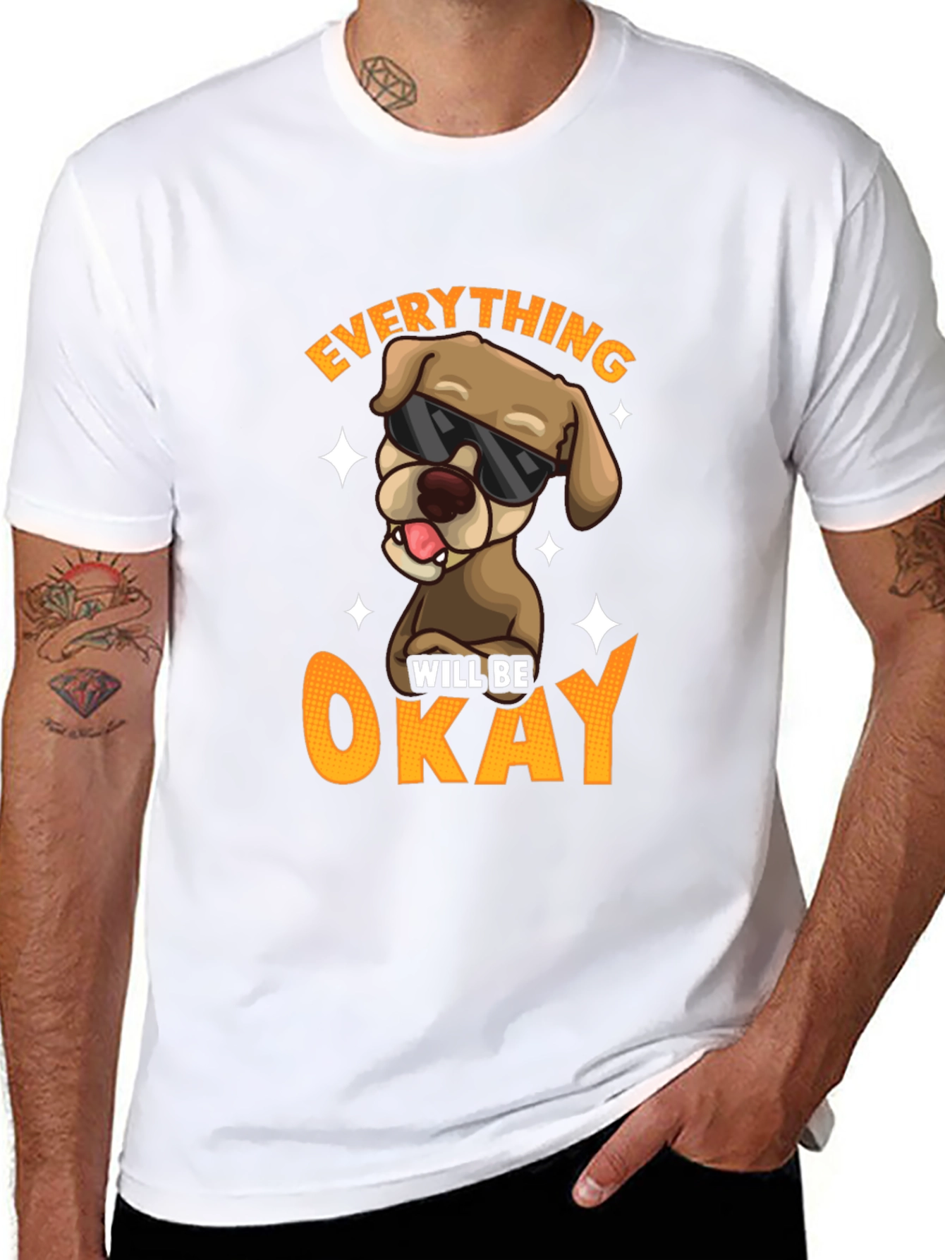 Everything Will Be Okay Dog T-Shirt