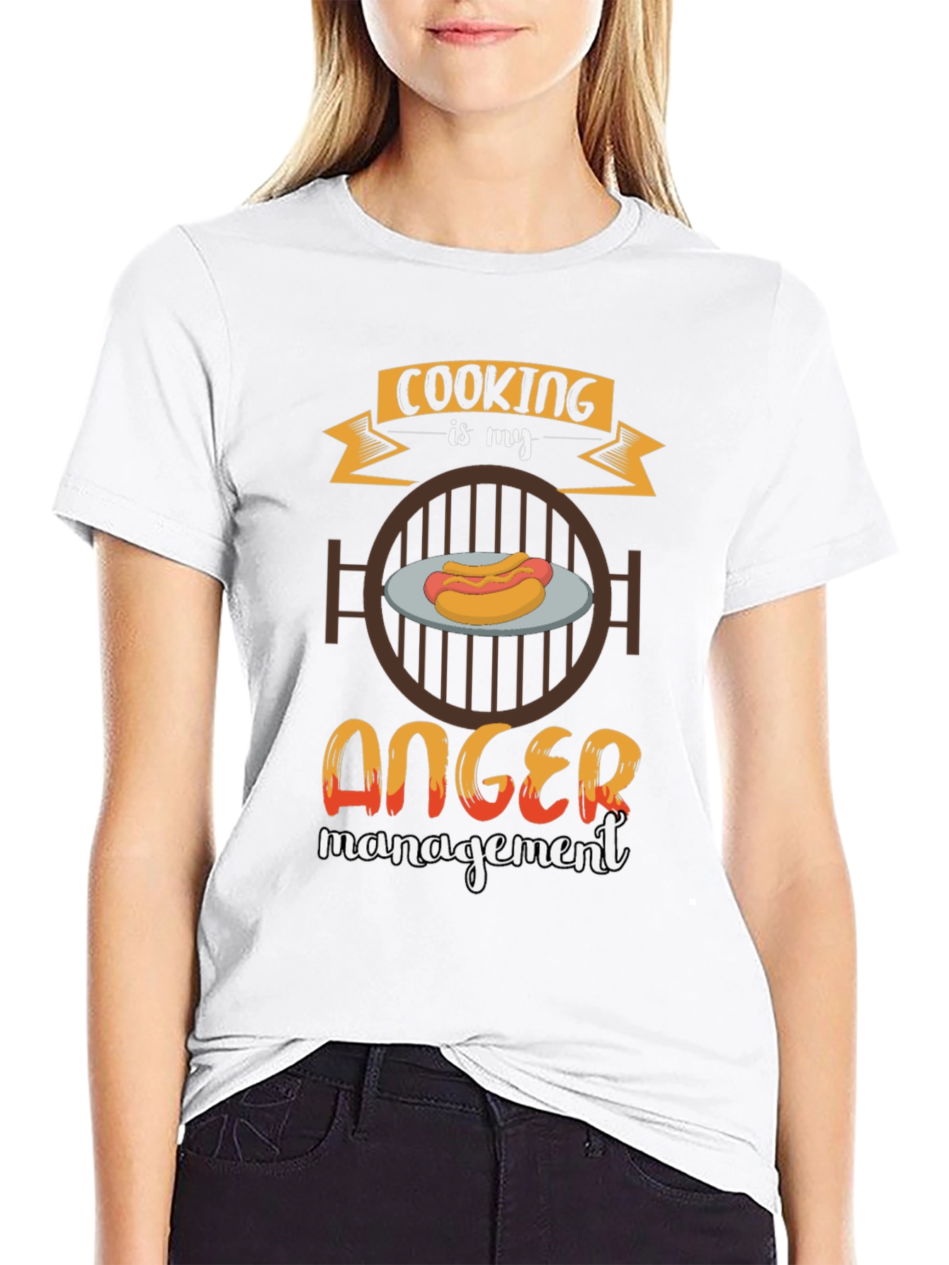 Cooking is My Anger Management BBQ T-Shirt
