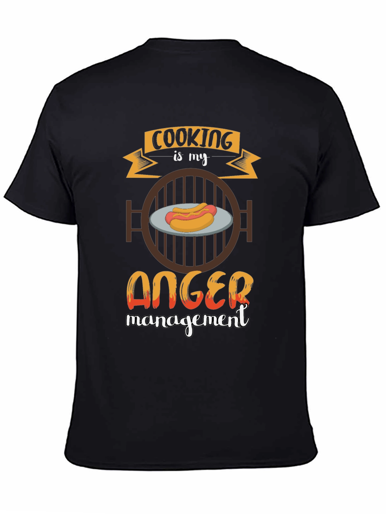 Cooking is My Anger Management BBQ T-Shirt