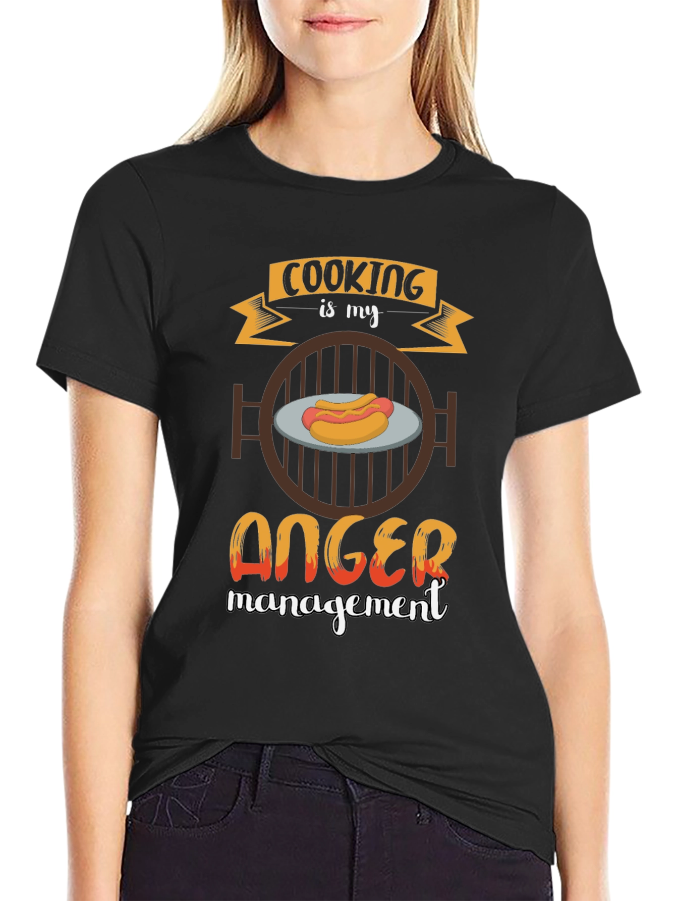 Cooking is My Anger Management BBQ T-Shirt