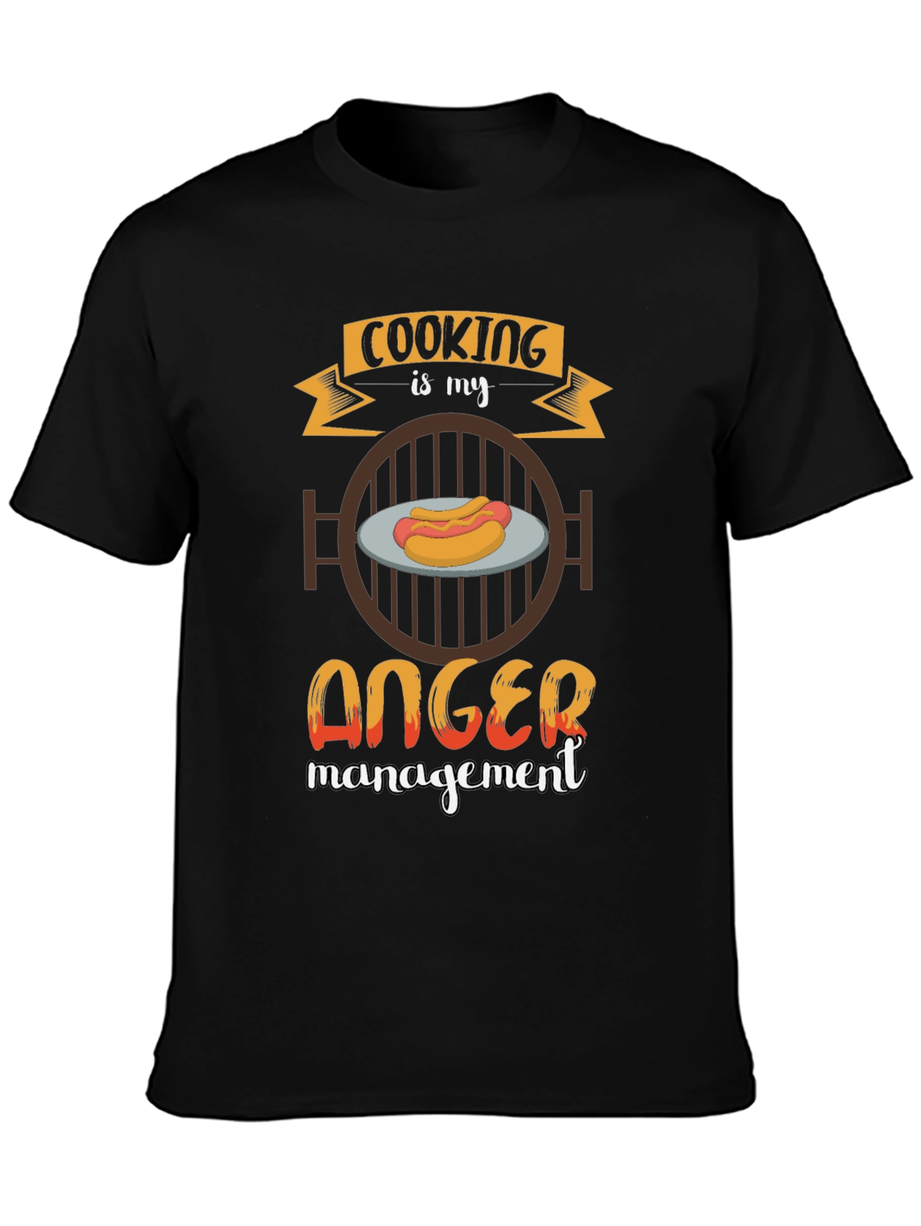 Cooking is My Anger Management BBQ T-Shirt