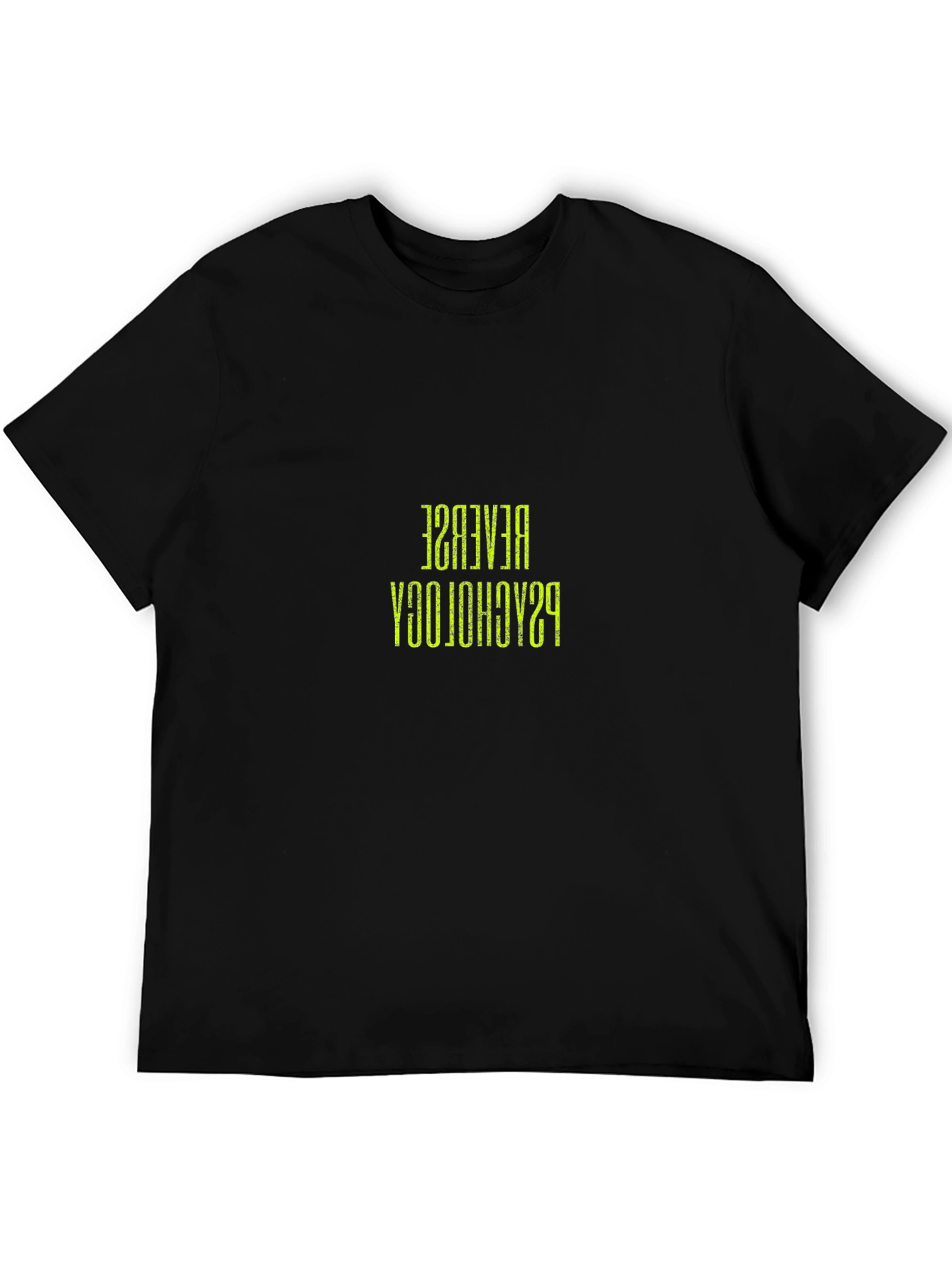 Reverse Psychology Mens Black T-Shirt