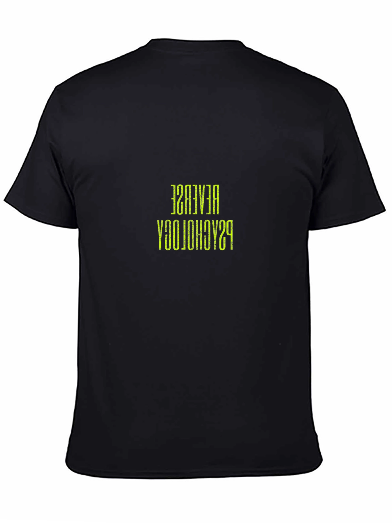 Reverse Psychology Mens Black T-Shirt