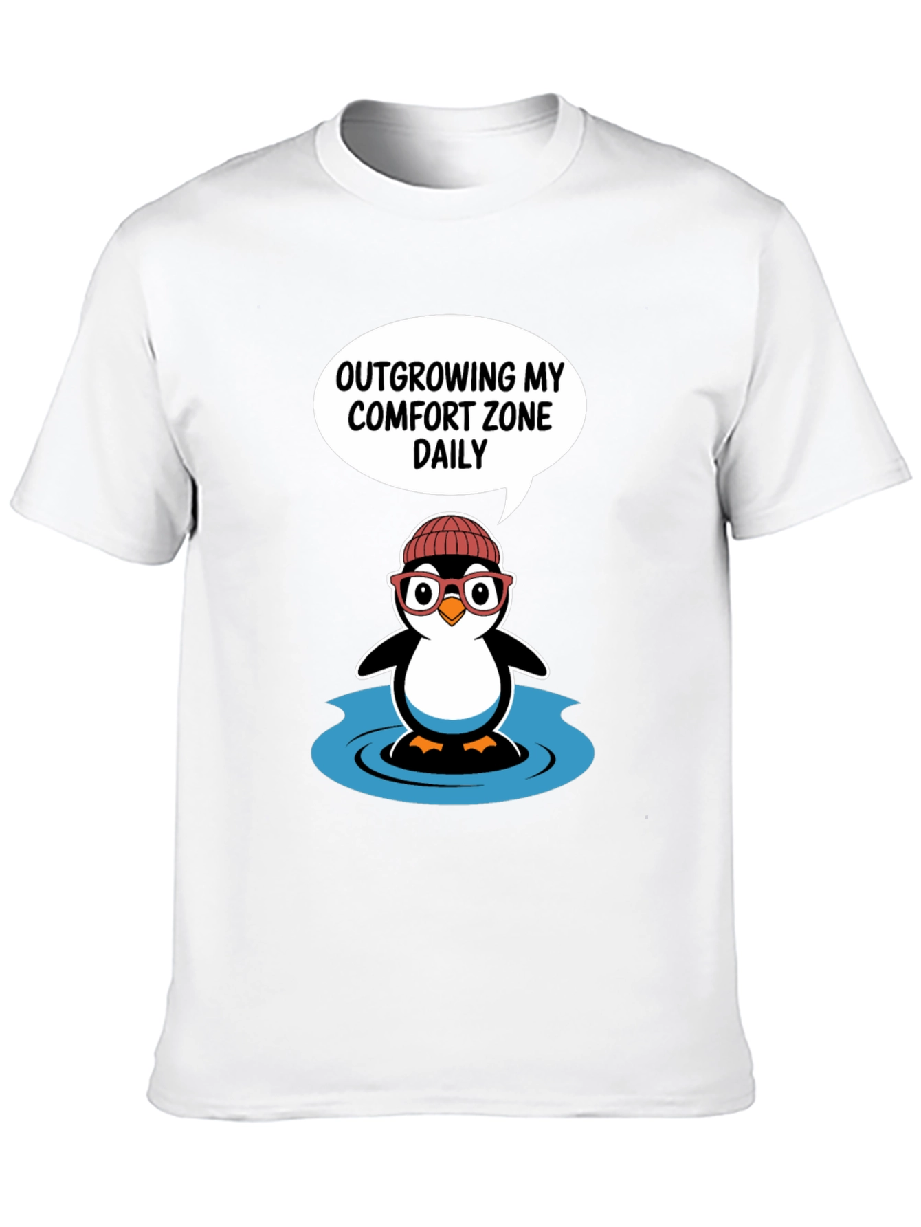 Outgrowing Comfort Zone Penguin T-Shirt