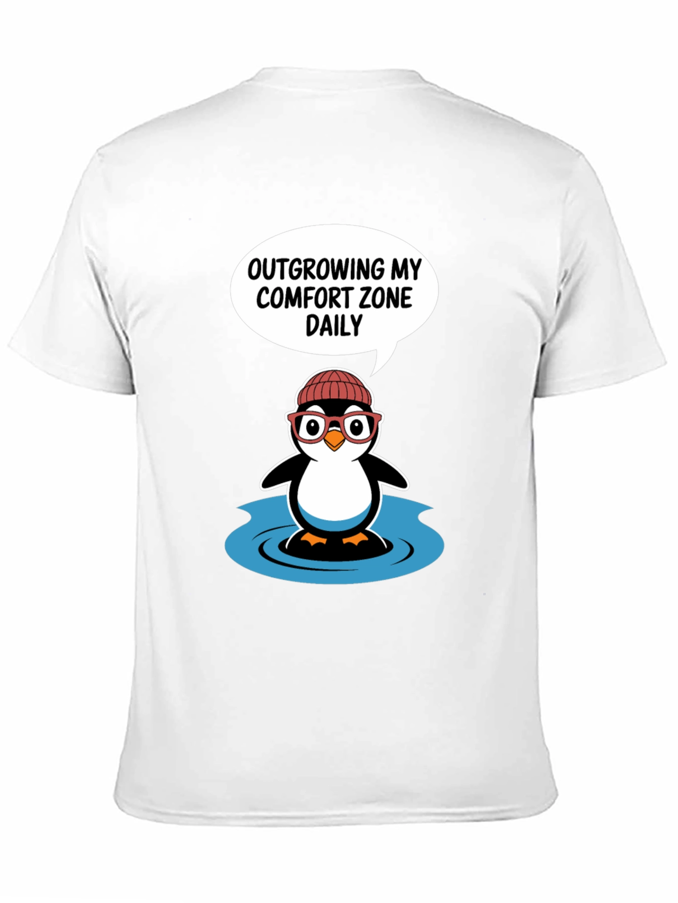 Outgrowing Comfort Zone Penguin T-Shirt