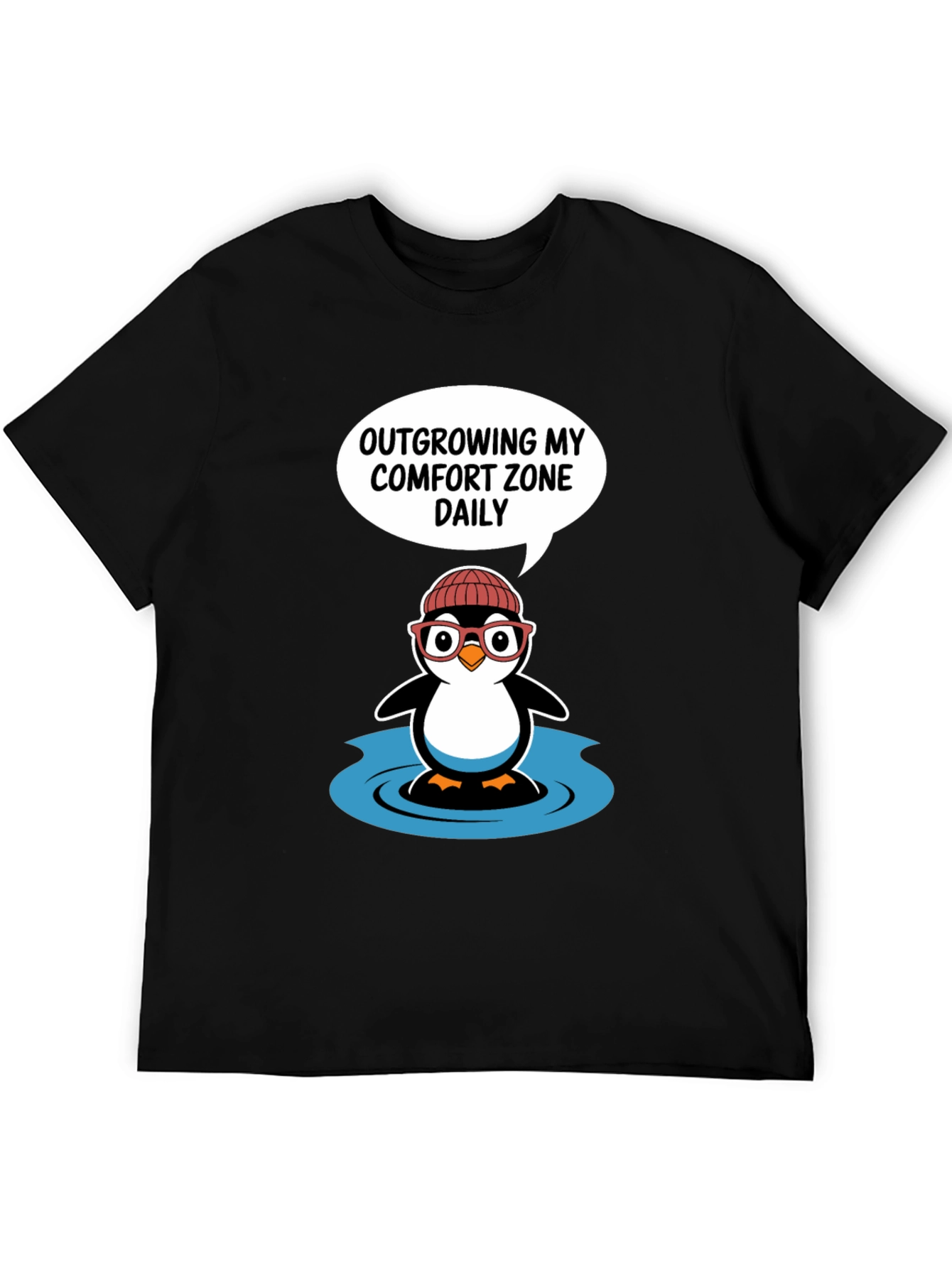Outgrowing Comfort Zone Penguin T-Shirt
