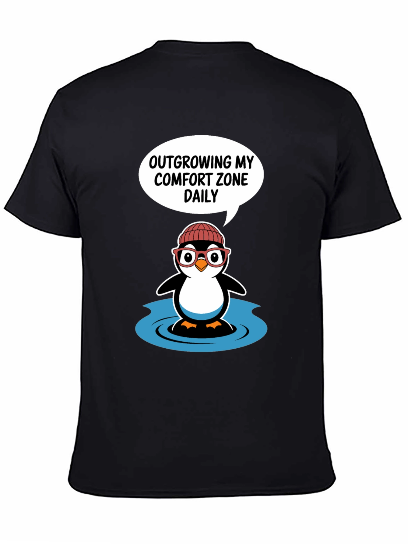 Outgrowing Comfort Zone Penguin T-Shirt