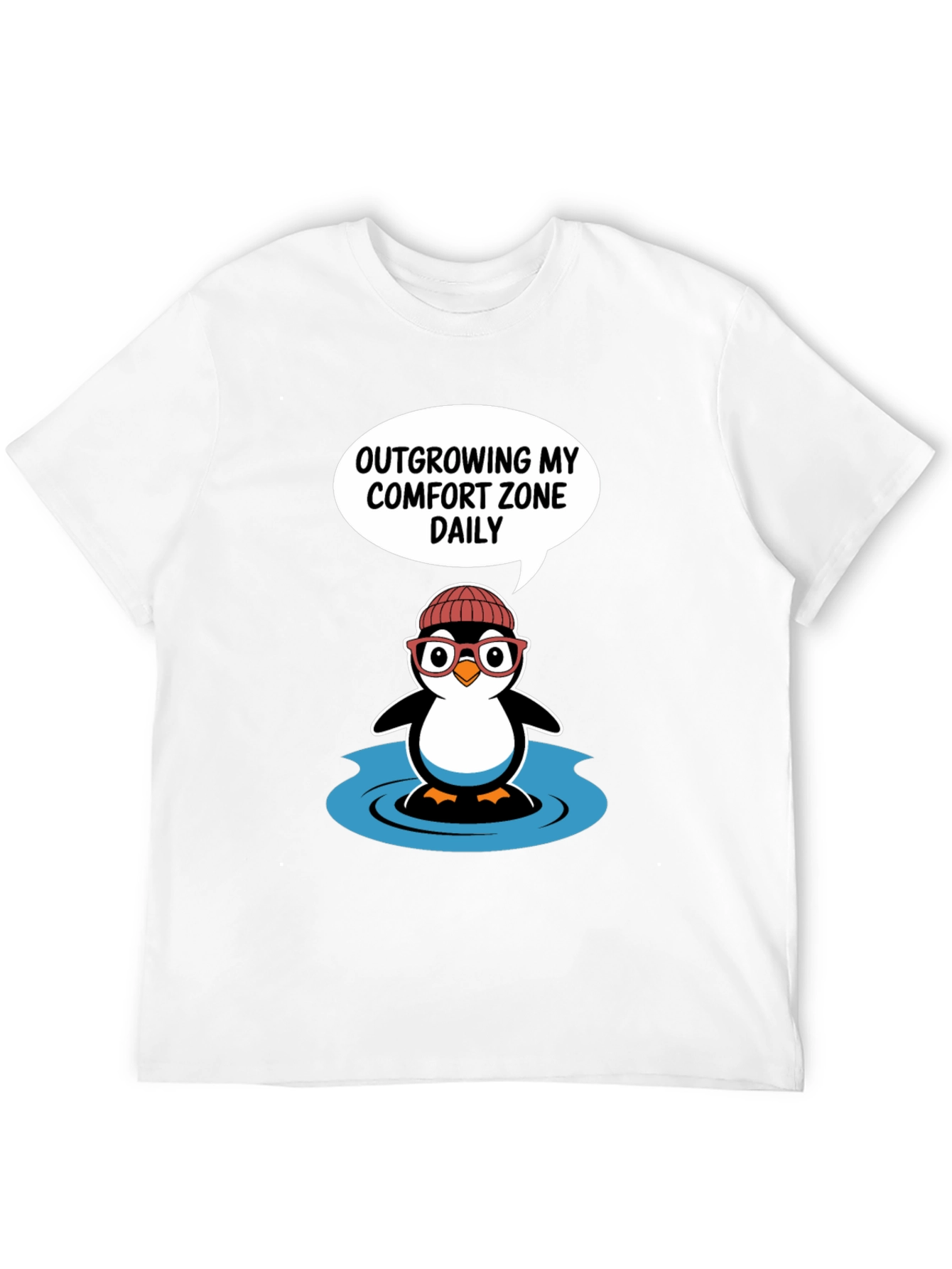 Outgrowing Comfort Zone Penguin T-Shirt