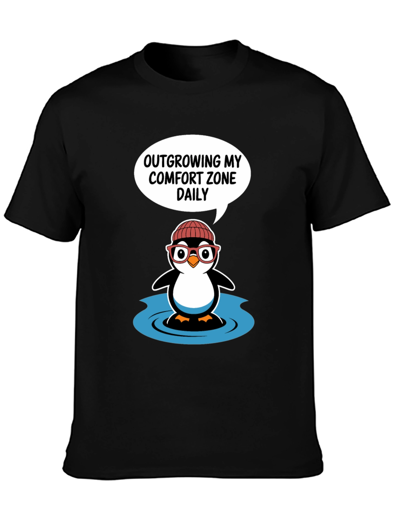 Outgrowing Comfort Zone Penguin T-Shirt