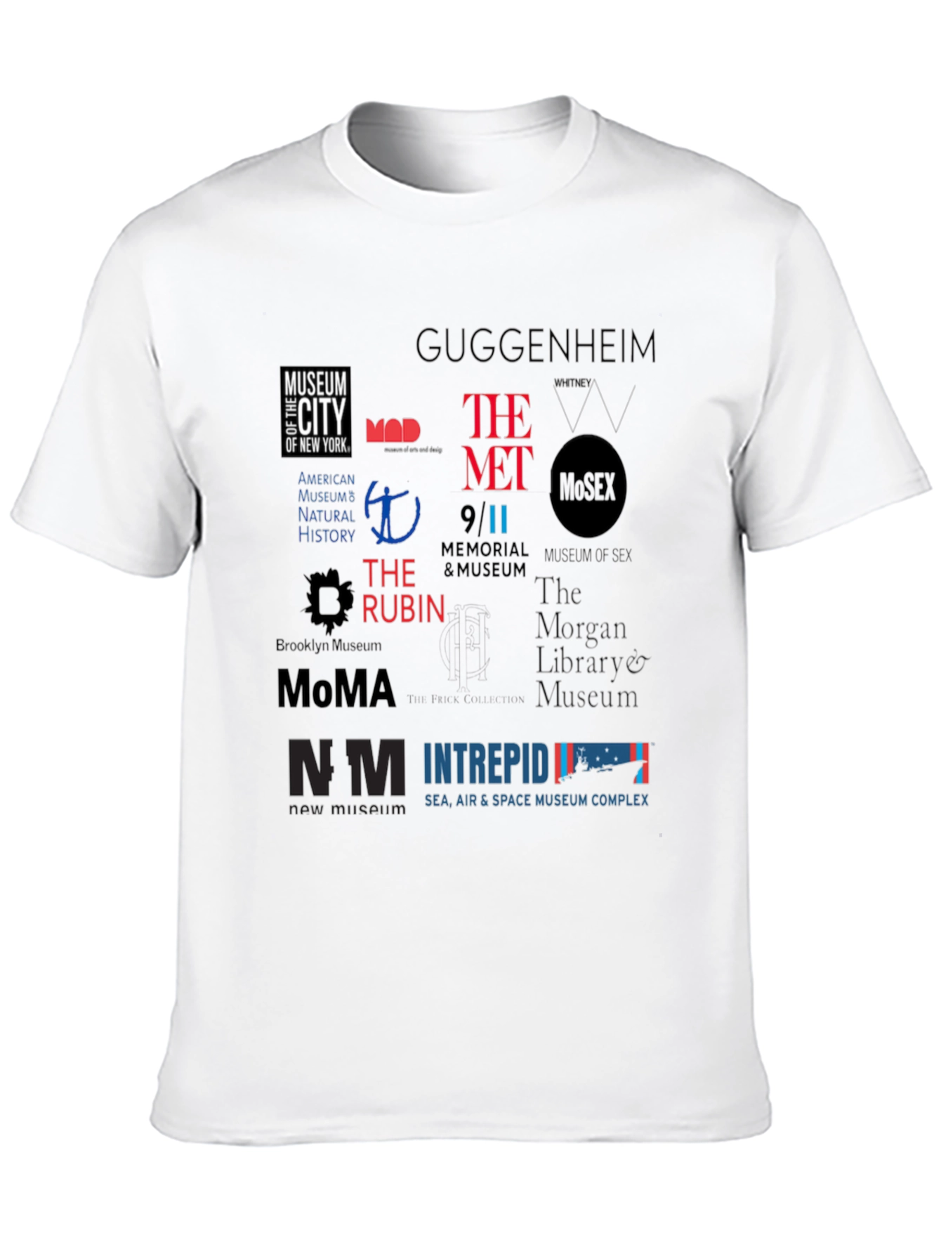 NYC Museum Logo T-Shirt | Black Cotton Blend
