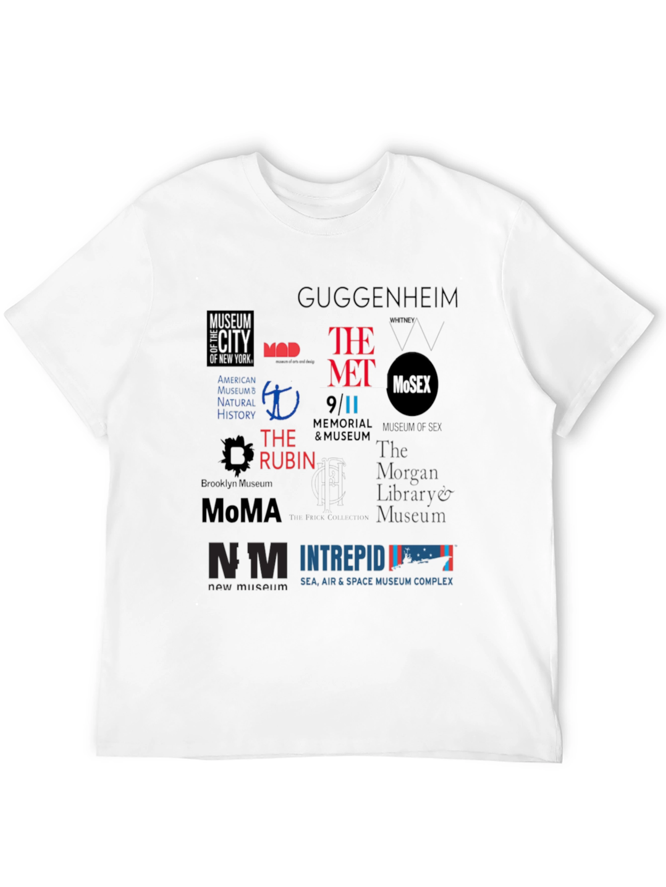 NYC Museum Logo T-Shirt | Black Cotton Blend
