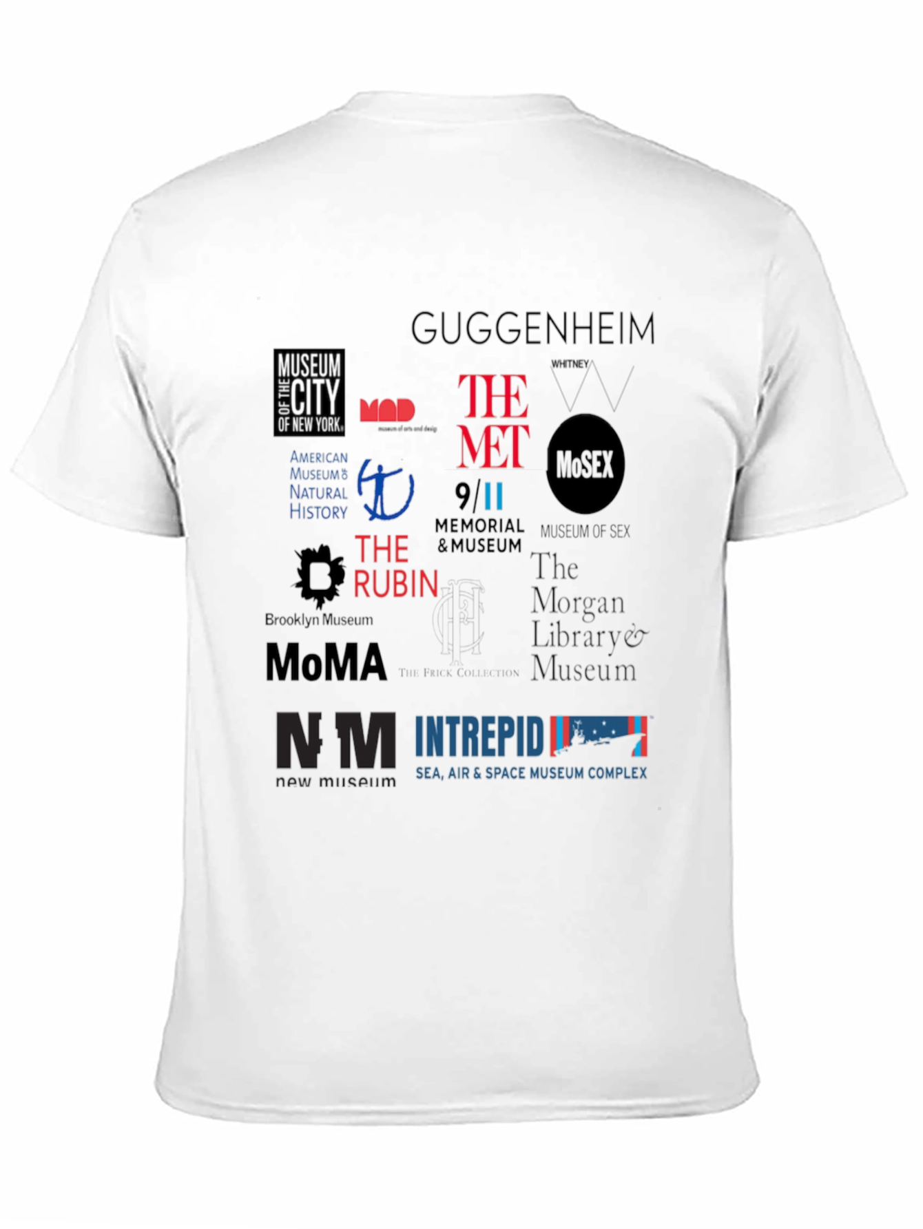 NYC Museum Logo T-Shirt | Black Cotton Blend