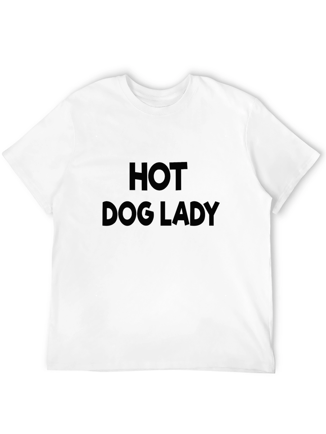 Hot Dog Lady Black T-Shirt