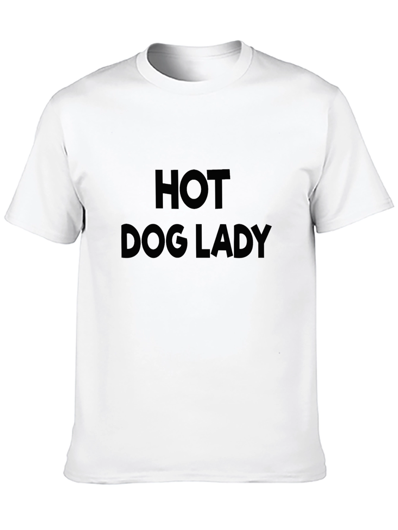 Hot Dog Lady Black T-Shirt
