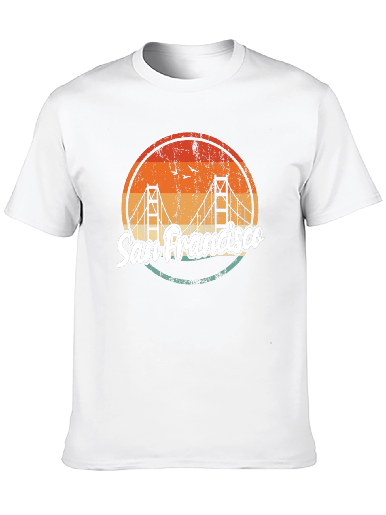 San Francisco Bridge Graphic T-Shirt - Retro Design