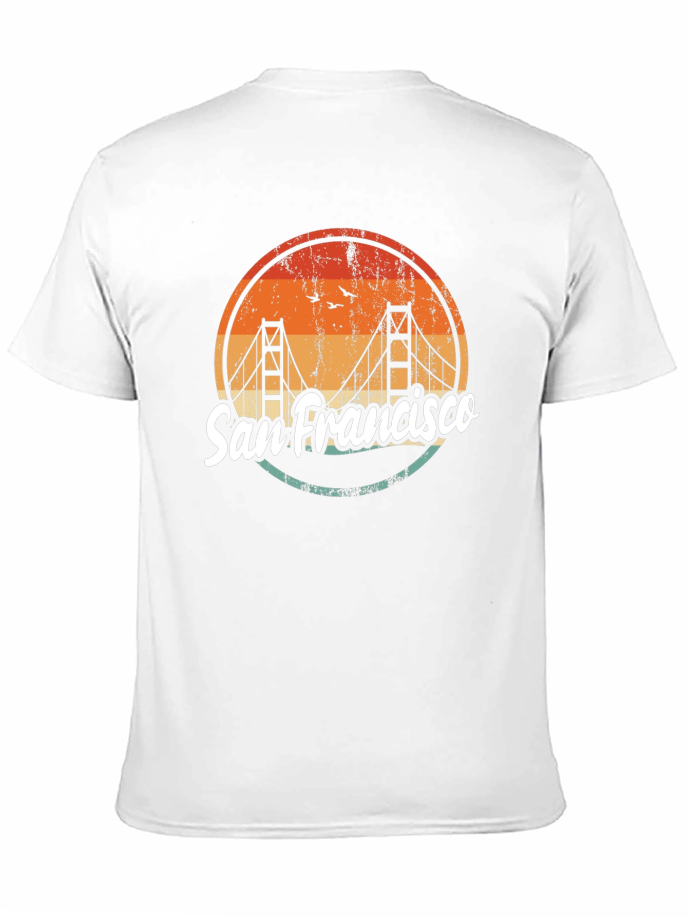 San Francisco Bridge Graphic T-Shirt - Retro Design