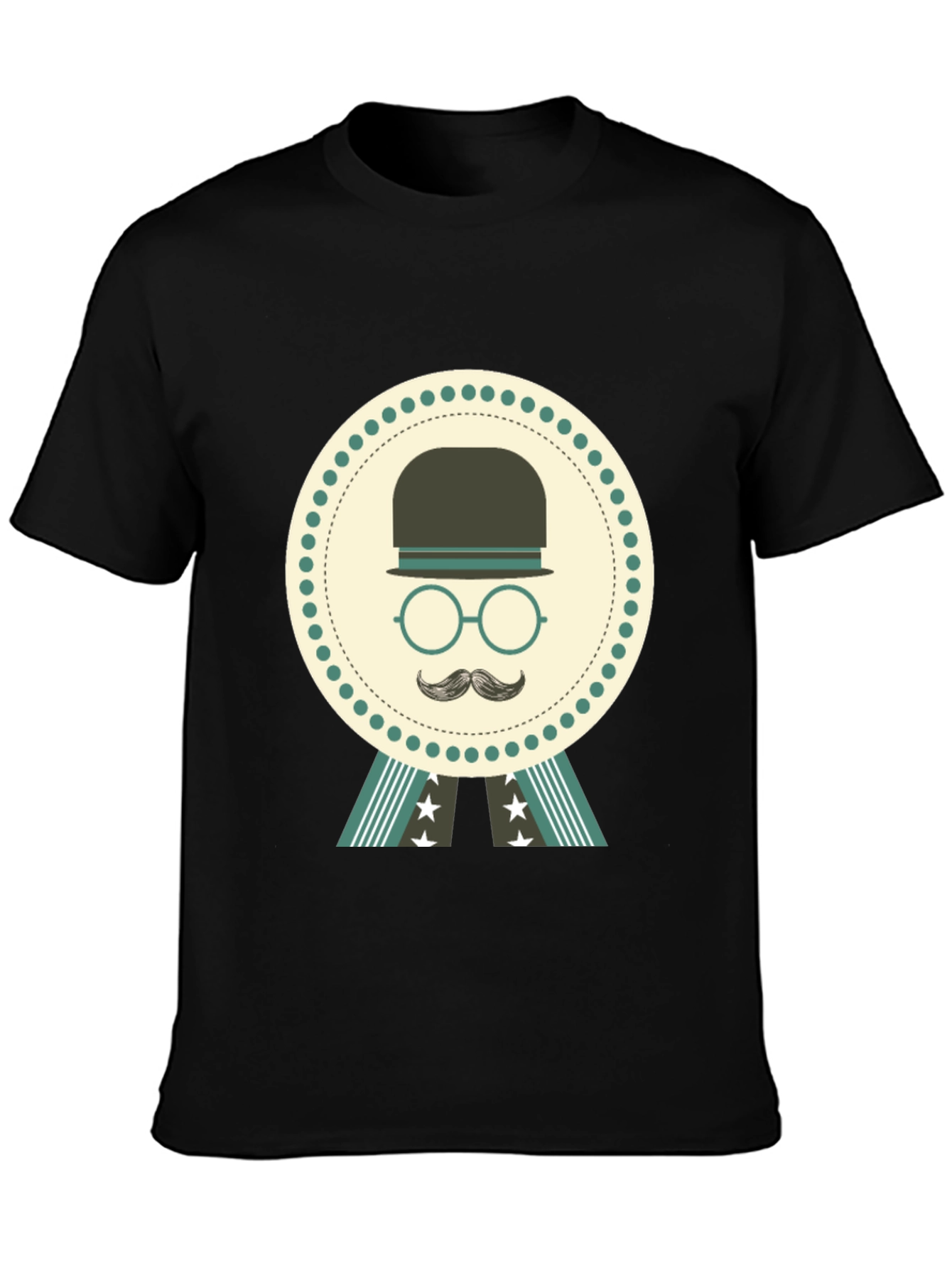 Retro Gentleman T-Shirt - Classic Bowler Hat Design