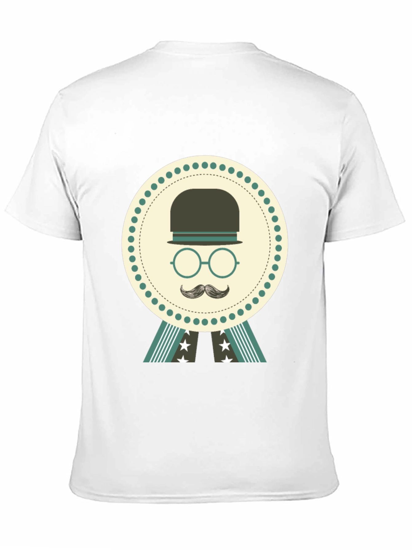Retro Gentleman T-Shirt - Classic Bowler Hat Design