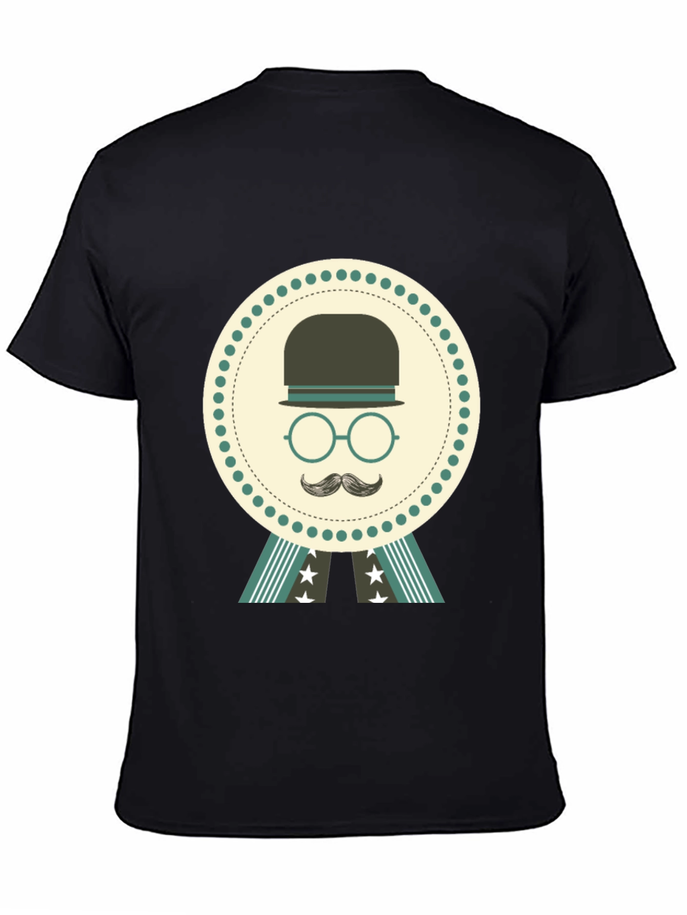 Retro Gentleman T-Shirt - Classic Bowler Hat Design